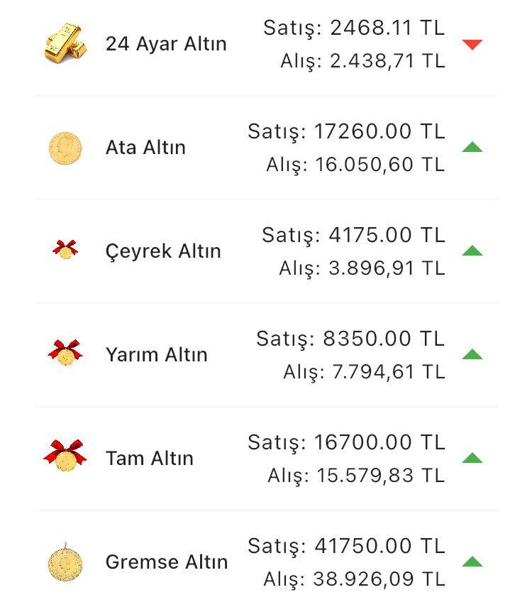 Konya’da altın fiyatları ve güncel döviz kurları I 20 Haziran 2024 9